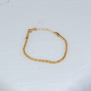 Pulseira Elo Bolhas Dourada