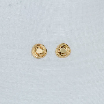 Brinco Chapa Redemoinho Dourado