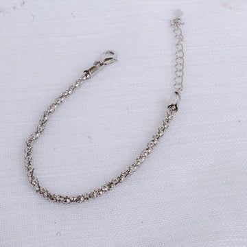 Pulseira Elo Bolhas Prateado