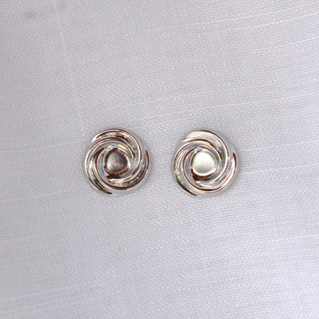 Brinco Chapa Redemoinho Prateado