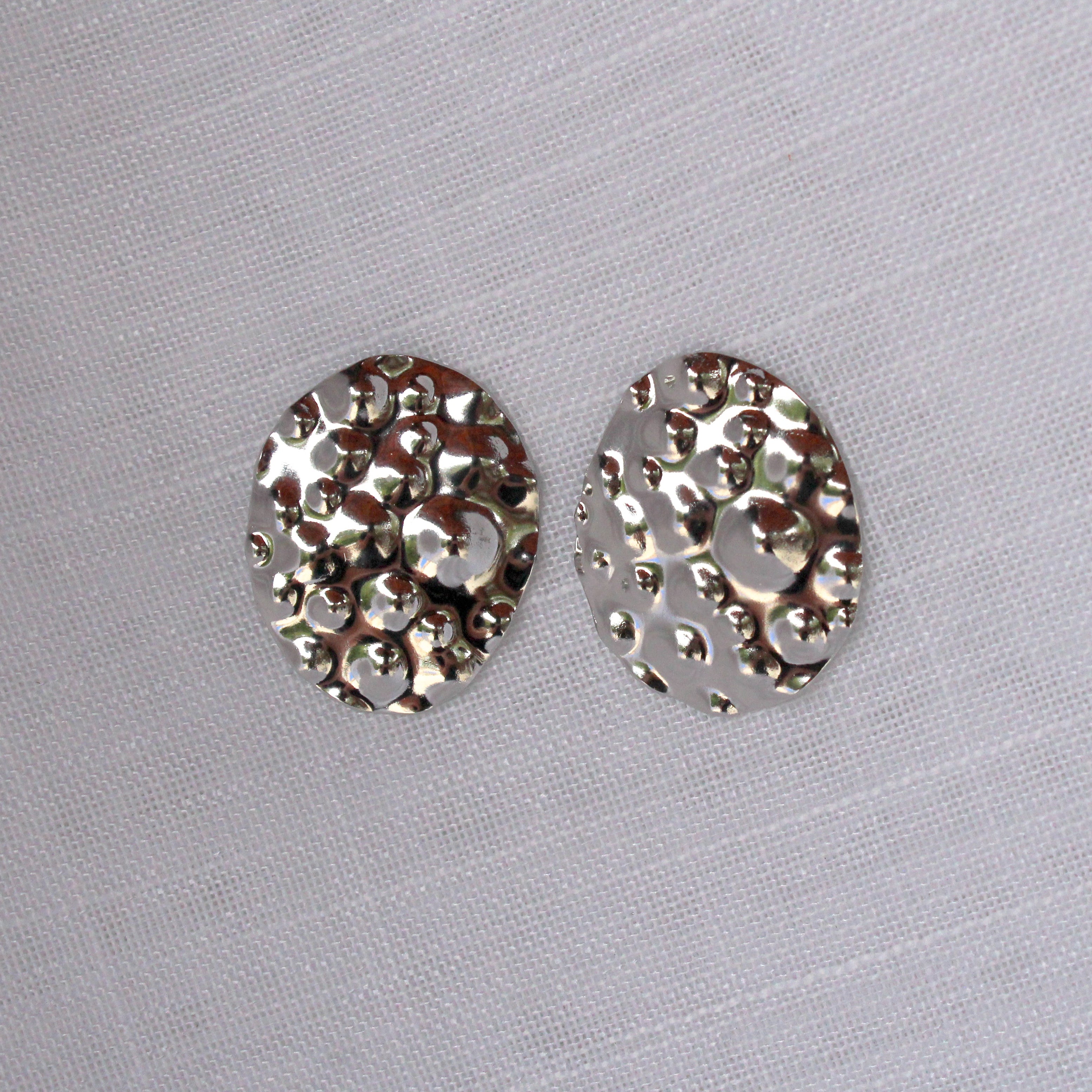 Brinco Bolhas Prateado