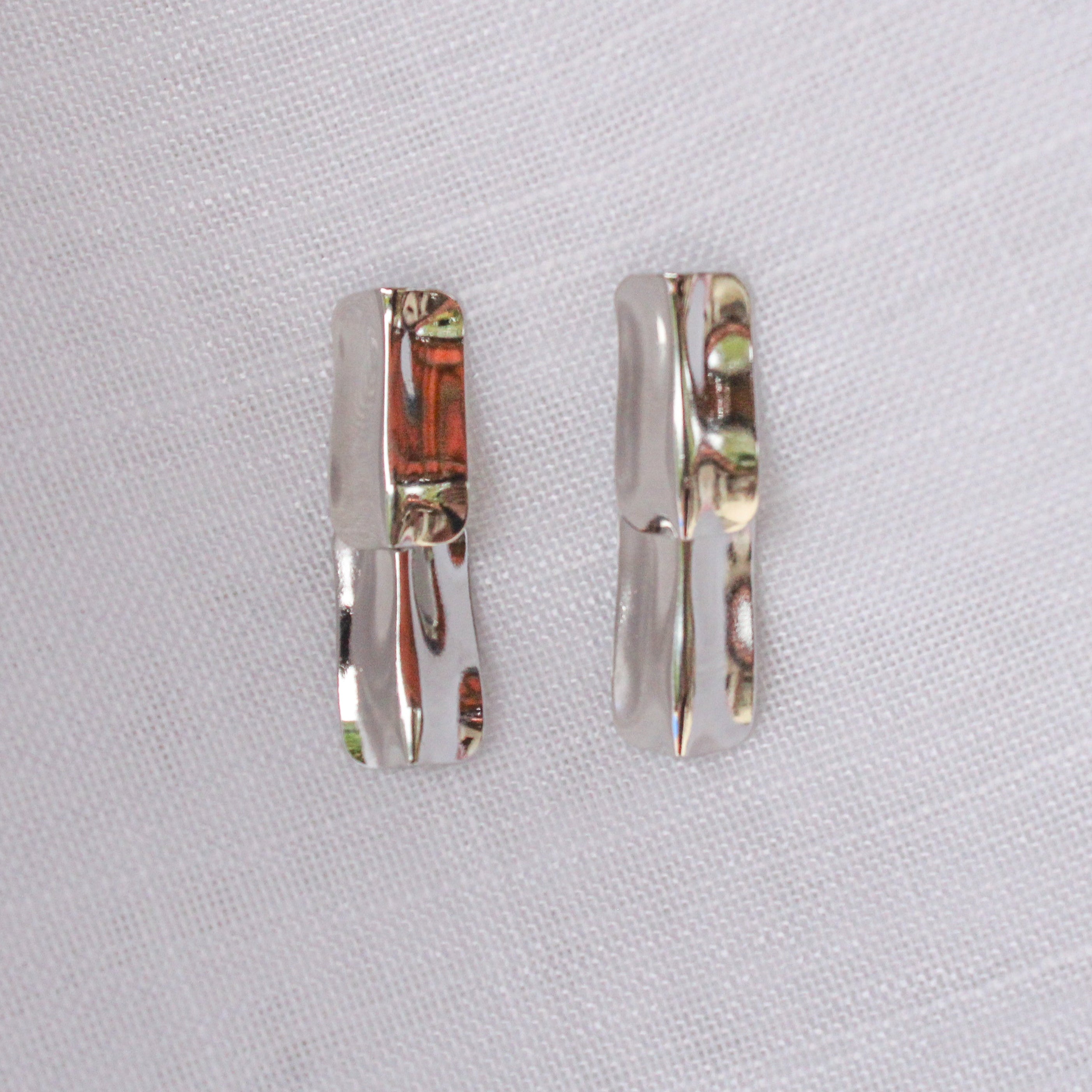 Brinco Chapa Dupa Frisada Prateado