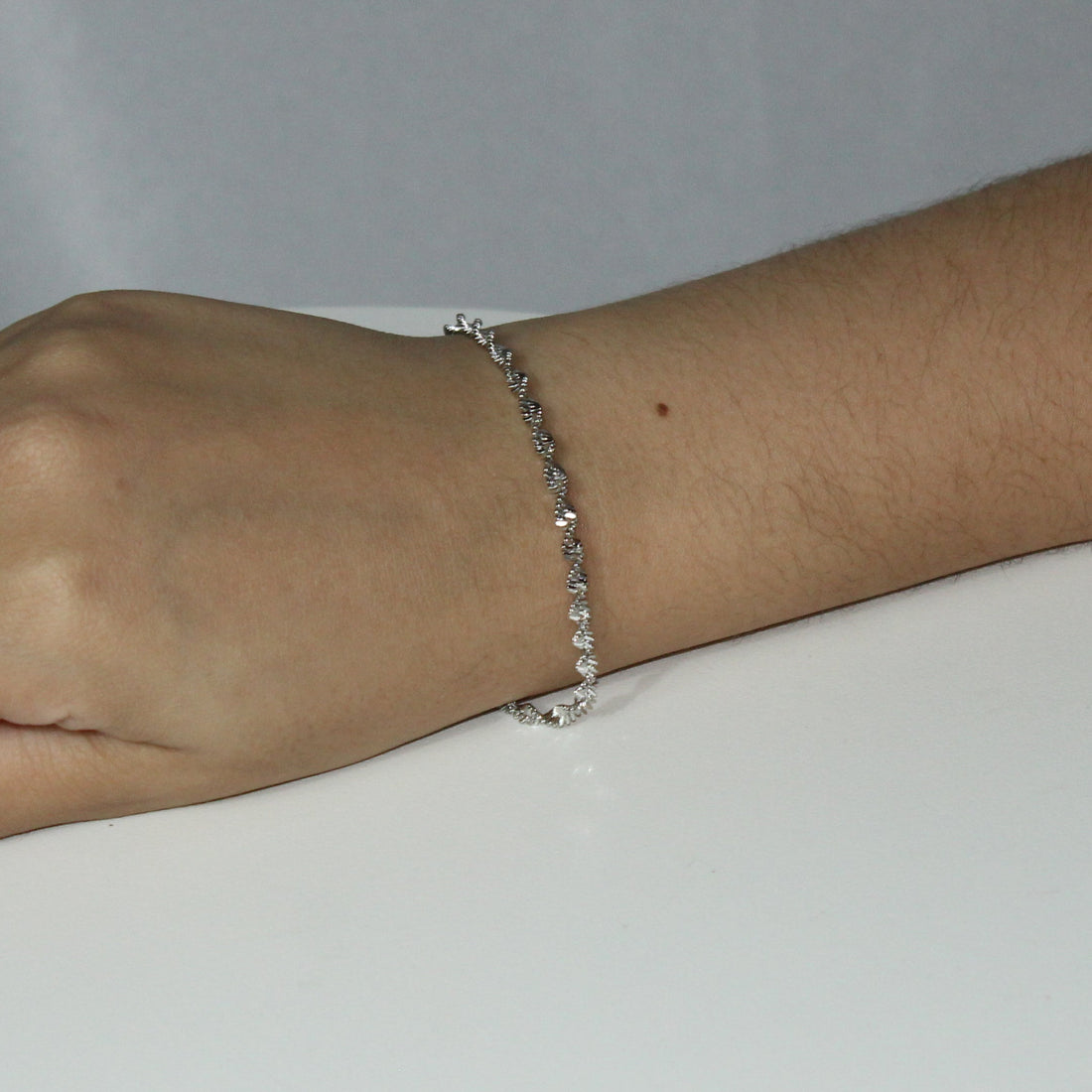 Pulseira Ondas Prateado