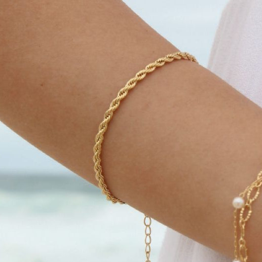 Pulseira Torcida Dourada