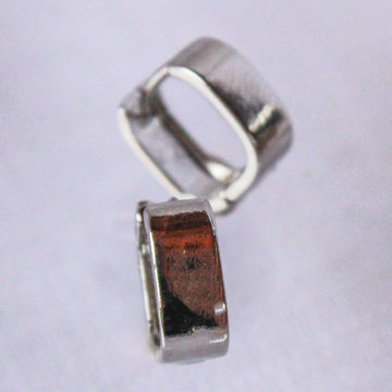 Brinco Quadrado Argola Prateado - G